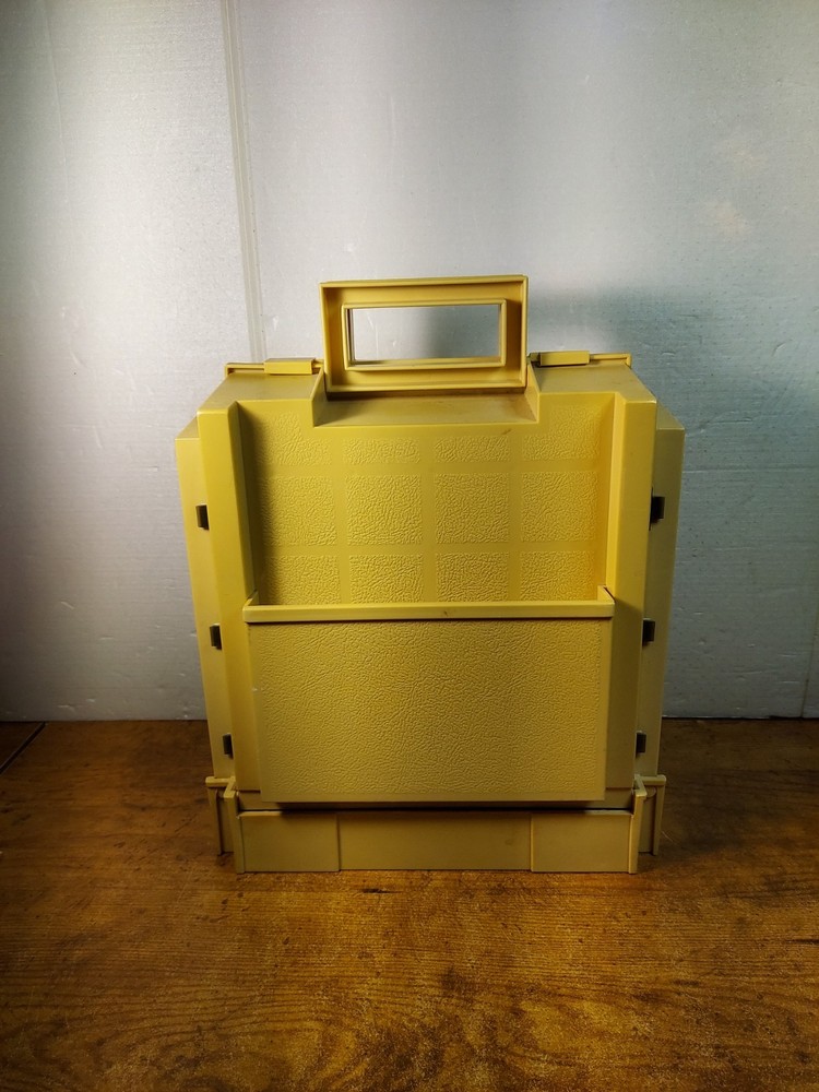 Vintage Folding Sewing Box Caddy 50 Spool Thread Bobbin Organizer