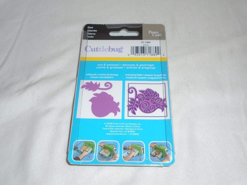 Provo Craft Cuttlebug Dove Cut & Emboss - Folder & Die - 37-1889