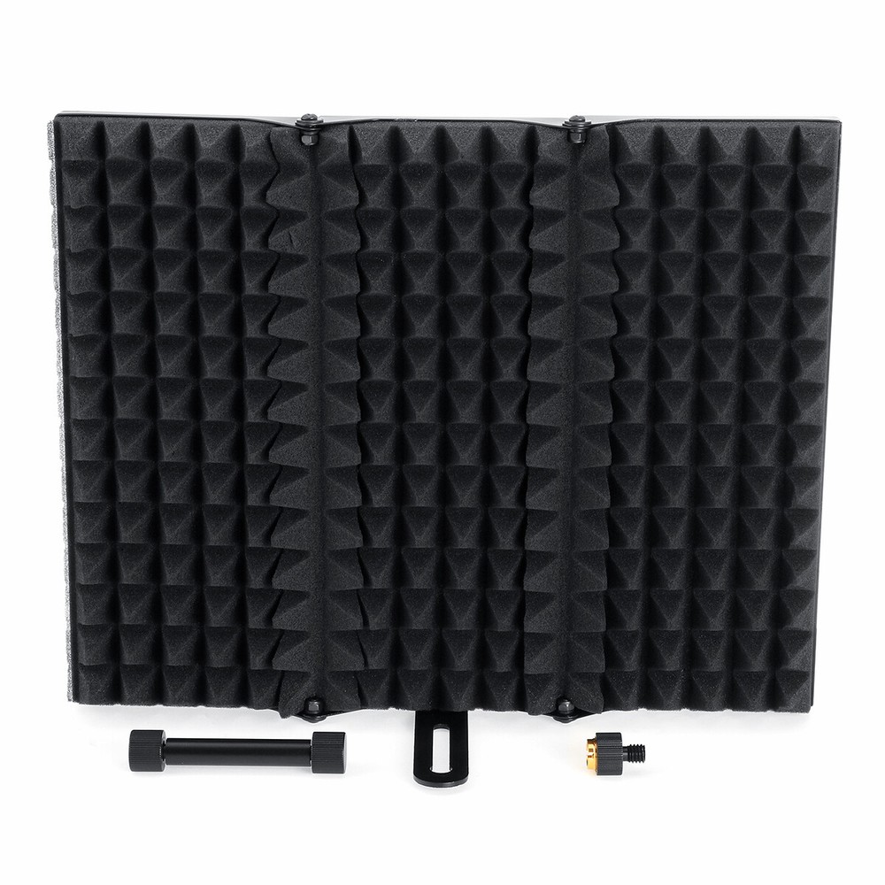 Microphone Isolation Shield Studio Mic Sound Absorbing Foam Reflection Filter