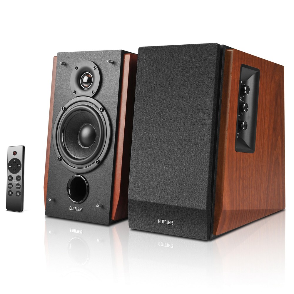 66-Watt Continuous-Power Amplified Bluetooth® 2.0 Bookshelf Speaker System...