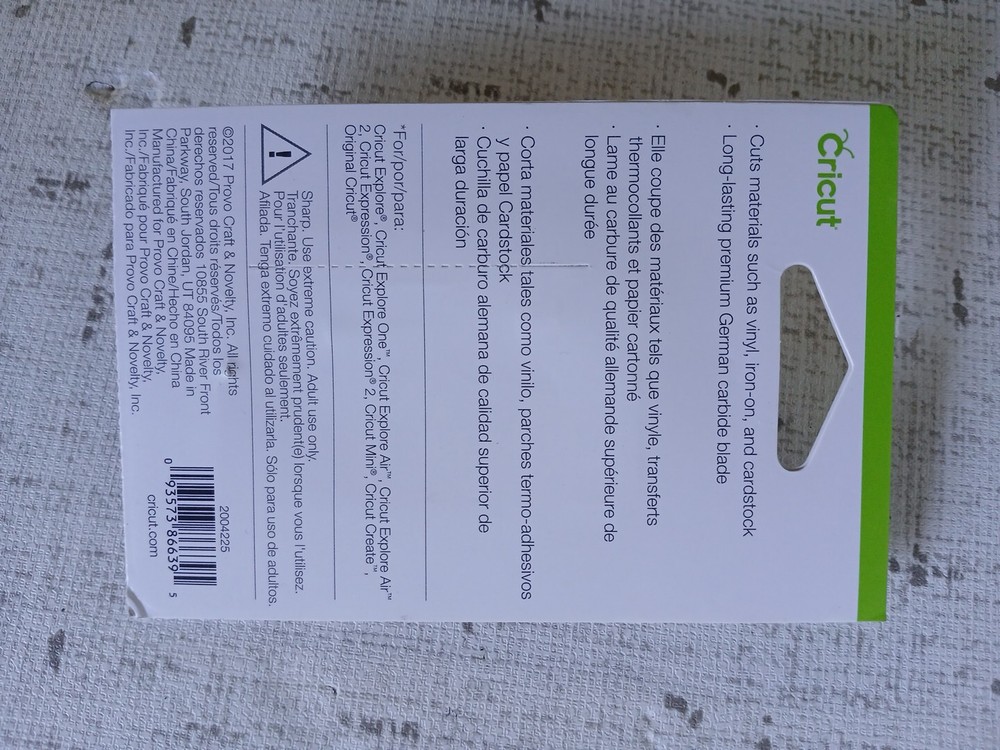 Cricut Point Blade Plus Housing - Multicolor New