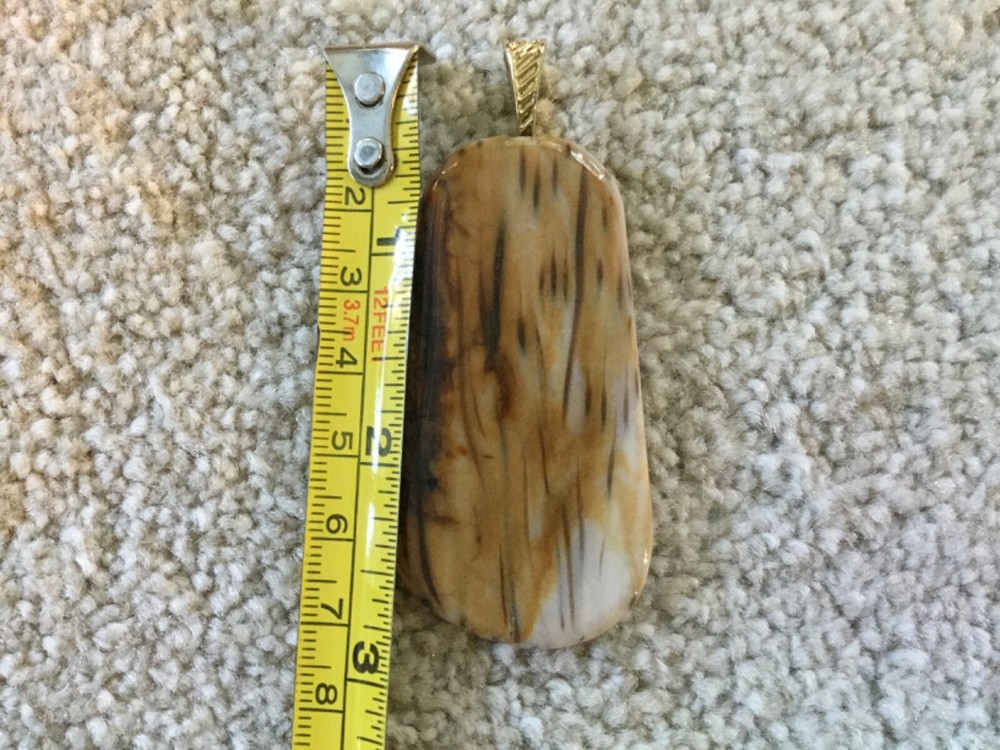 Vintage Agate Earth Tones Pendant