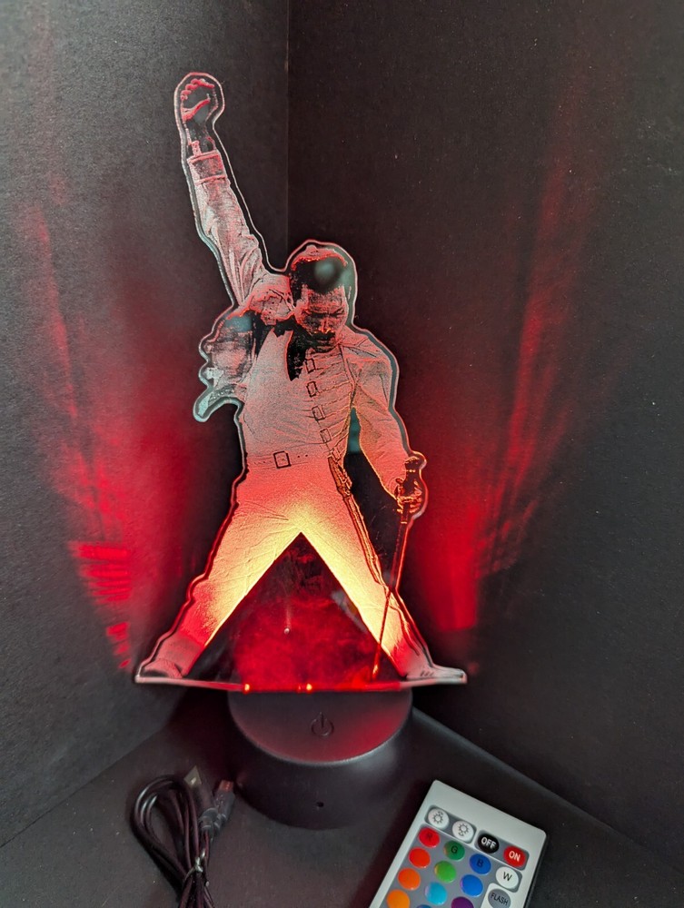 Freddie Mercury Large L.E.D. Sign Display