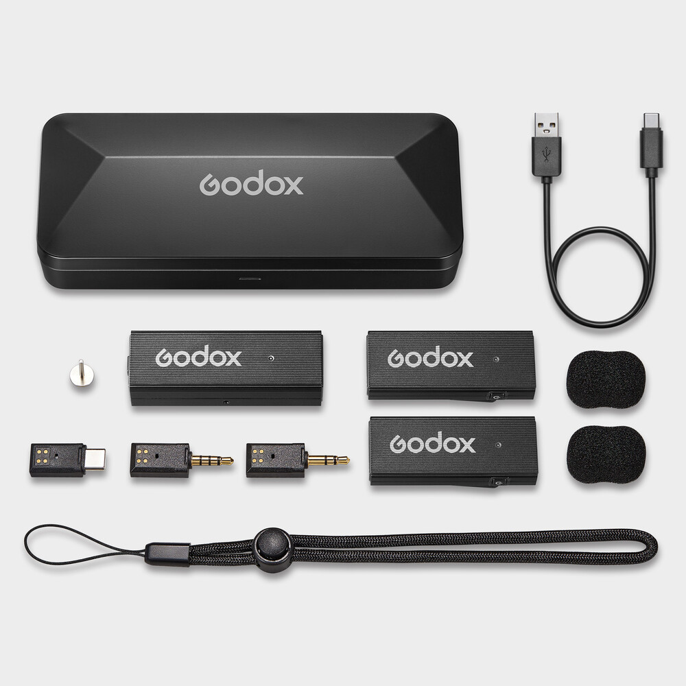 US Godox MoveLink Mini LT Kit2 Wireless Transmitter Receiver Microphone F iPhone