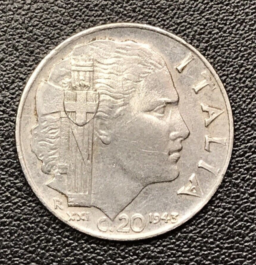 Italy   1943  - 20 Centesimi
