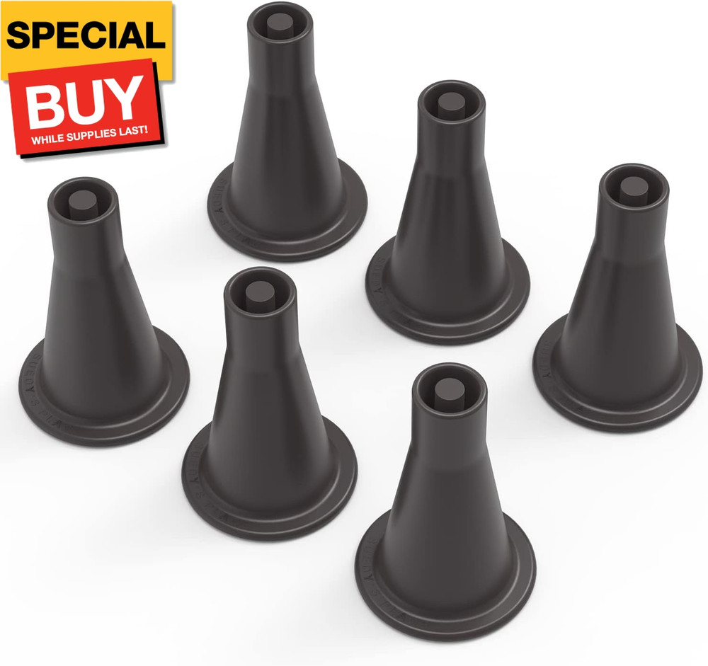 6 Pcs Bed Frame Feet, Tall Sturdy Cone Shaped Legs, Plastic Bed Risers, Replace