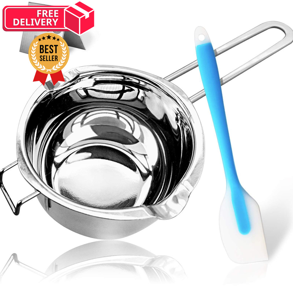 1000ML/1QT Double Boiler Chocolate Melting Pot, 304 Stainless 1000ML, Silver