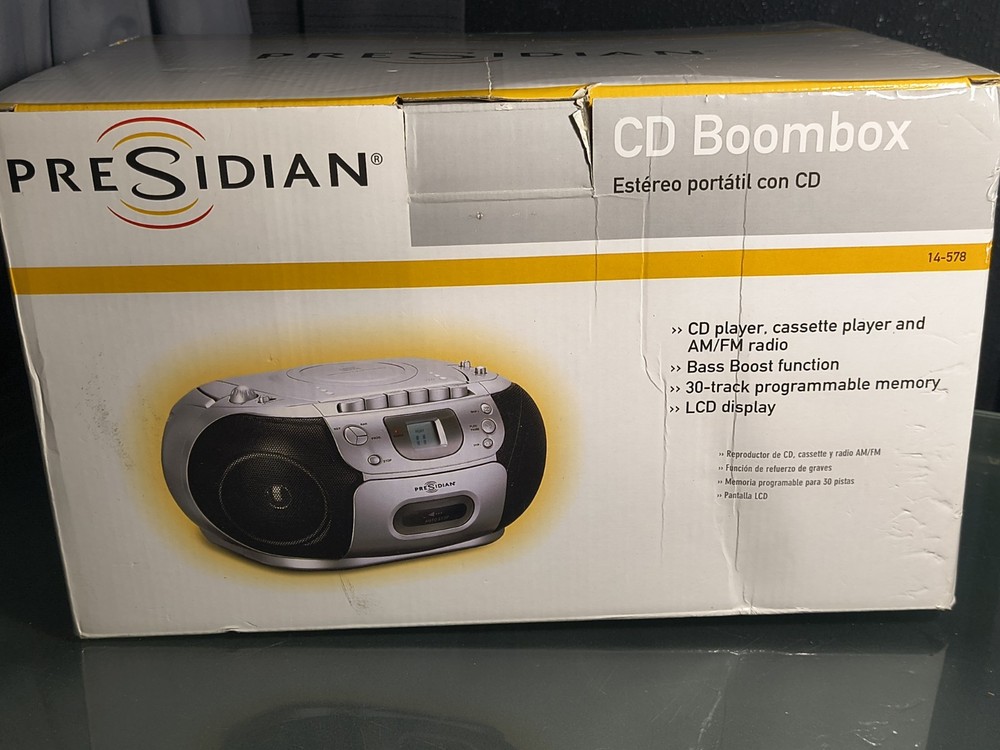 Presidian CD Boombox New In Box