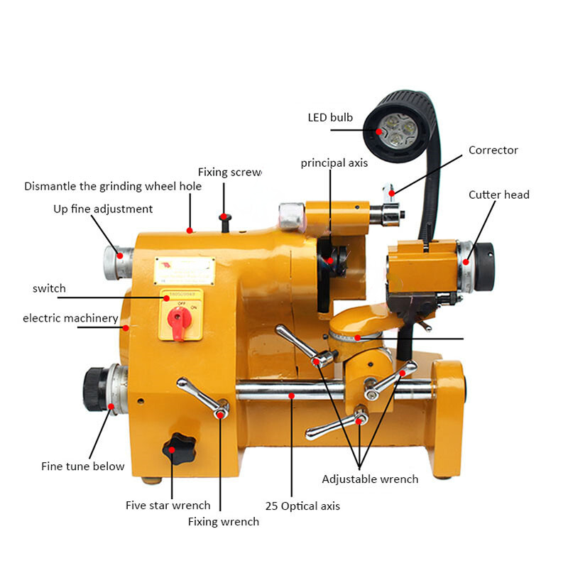 220V /380V Universal Cutter Grinder Drill Sharpener Sharpening Machine..