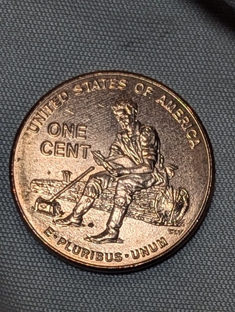 2009 D Lincoln Formative Years Penny. Strike Thru On Face DDO DDR