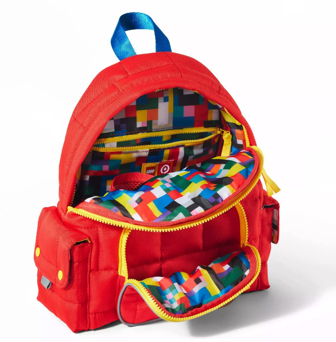 Lego Limited Edition Quilted Puffer Backpack Red or Blue