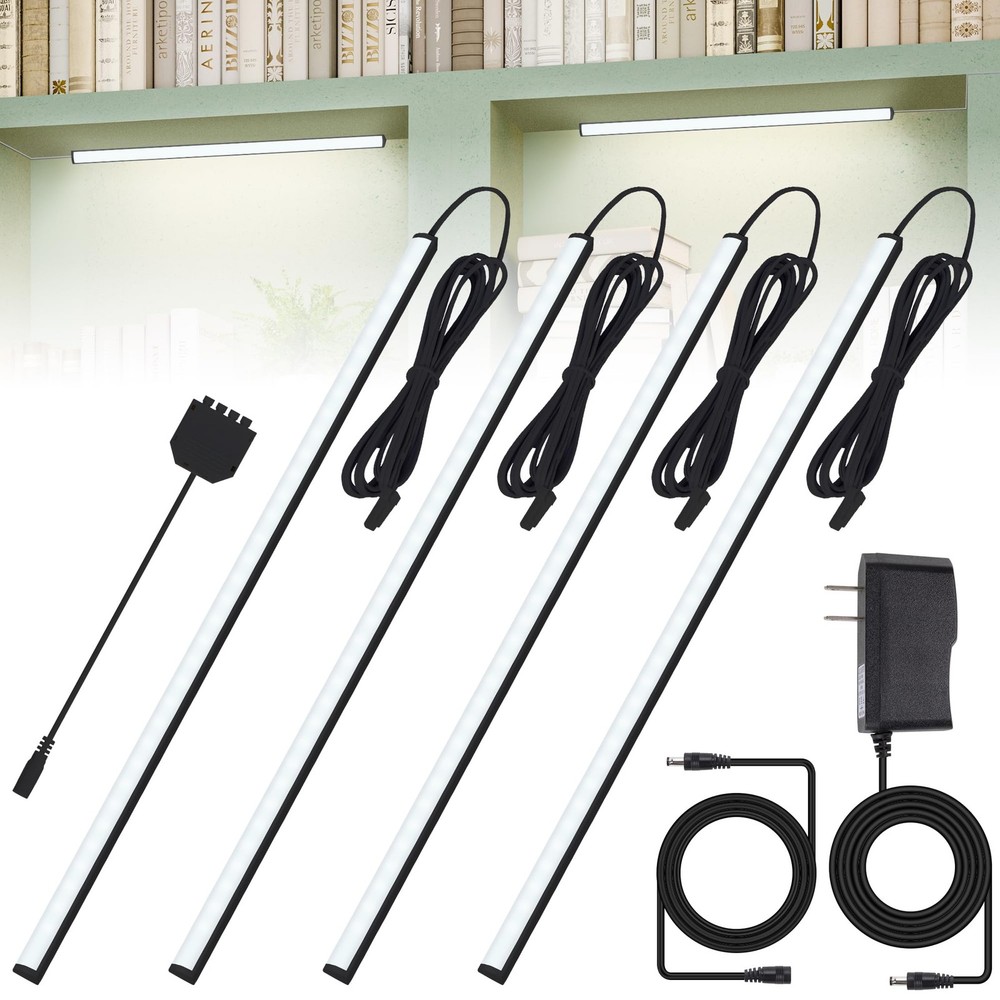 Black Shell Display Case Lights, LED Lights for Display Case with Memory Func...