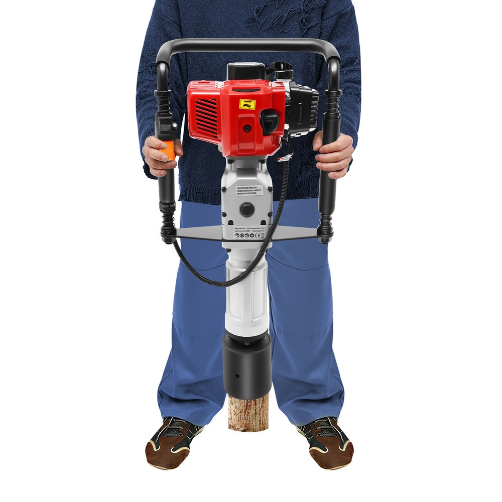 52CC 2-Stroke Pile Driver Post Driver Garden Piling Machine Gasoline Powered