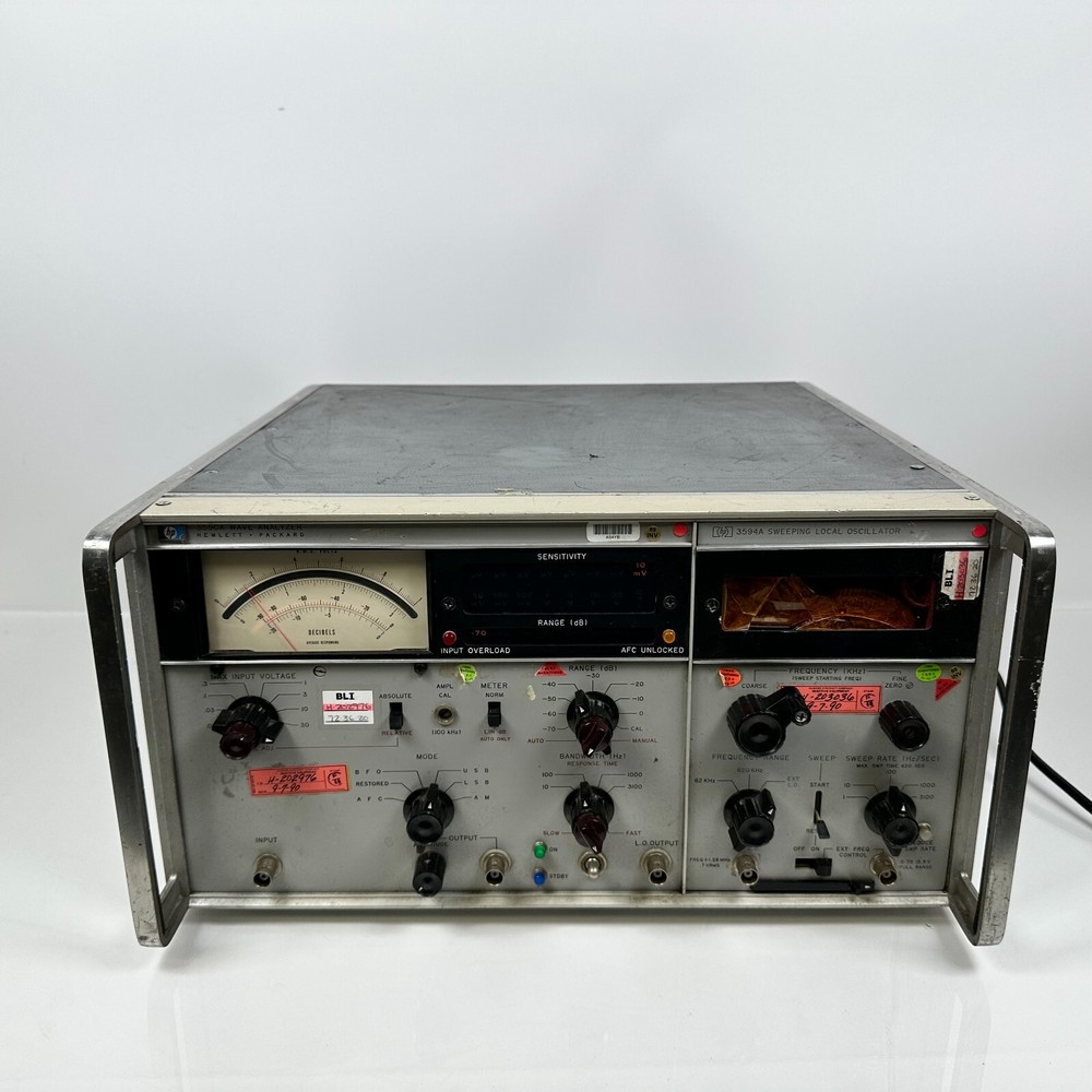 Hewlett Packard HP 3590A Wave Analyzer w/ Sweeping local Oscillator 3594A