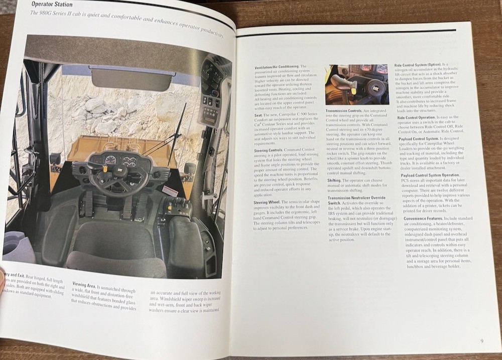 980G Series II Caterpillar Brochure 2001