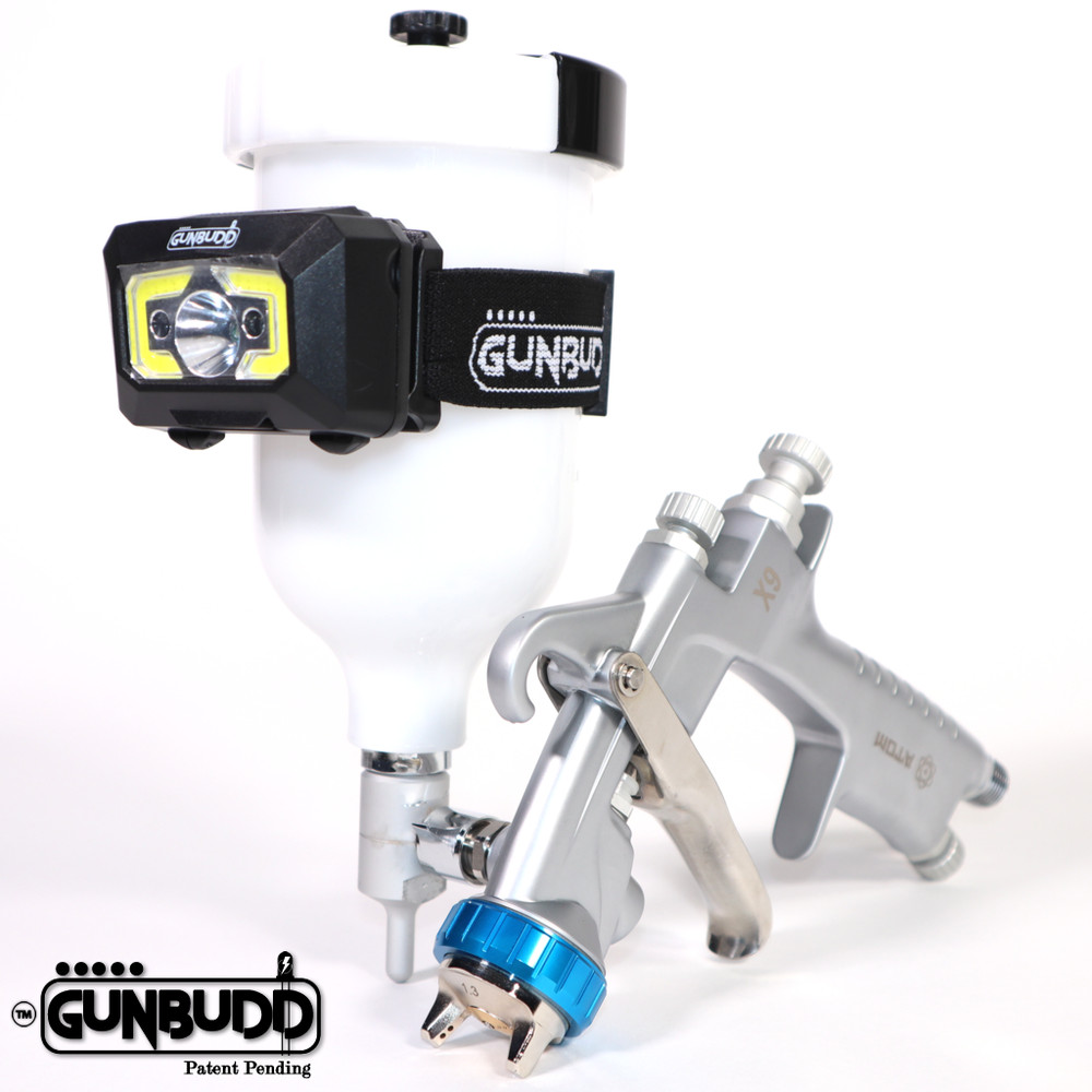 GunBudd® Spray Gun Light – Universal LED/COB Auto Paint Tool Attachment