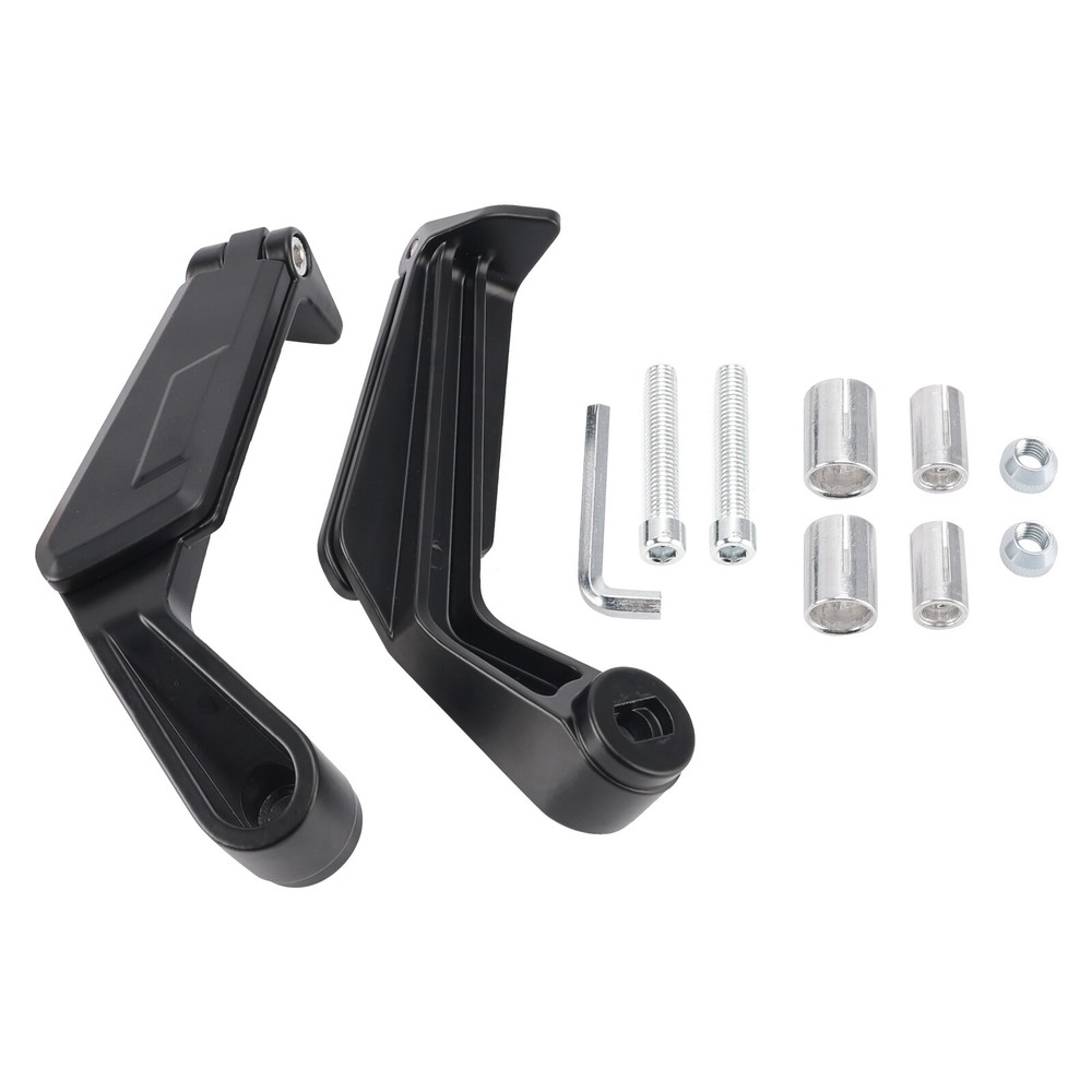 7/8" HANDLEBAR END LEVER GUARD WITH FOLDABLE MIRRORS FOR MOTORCYCLE SCOOTER