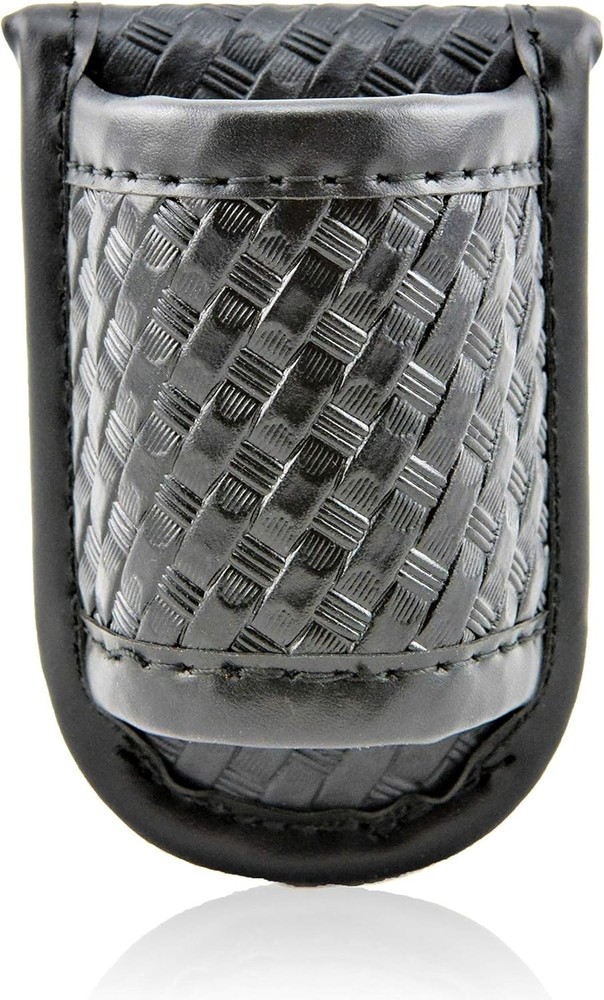 Flashlight Holder -Duty Belt Basketweave Black