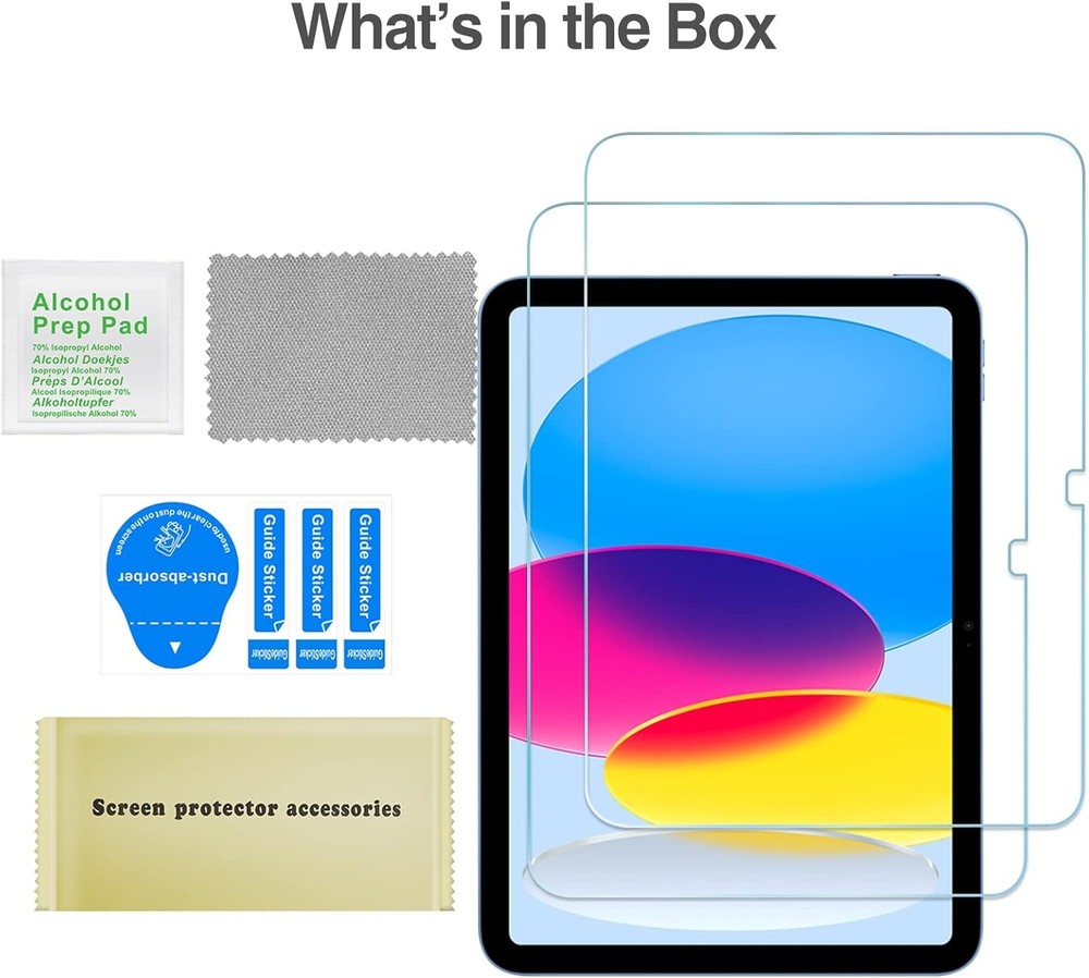 ProCase 2 Pcs Screen Protector for iPad A16 2025 11th Generation 11 Inch/iPad 10