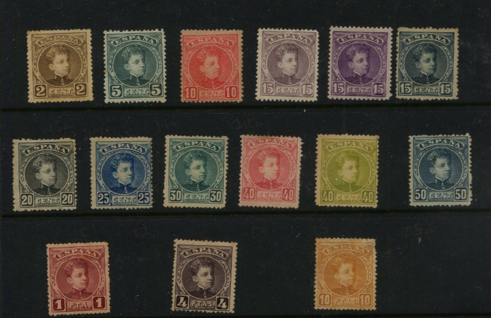Spain   272-286  mint  stamp  set          KL0501