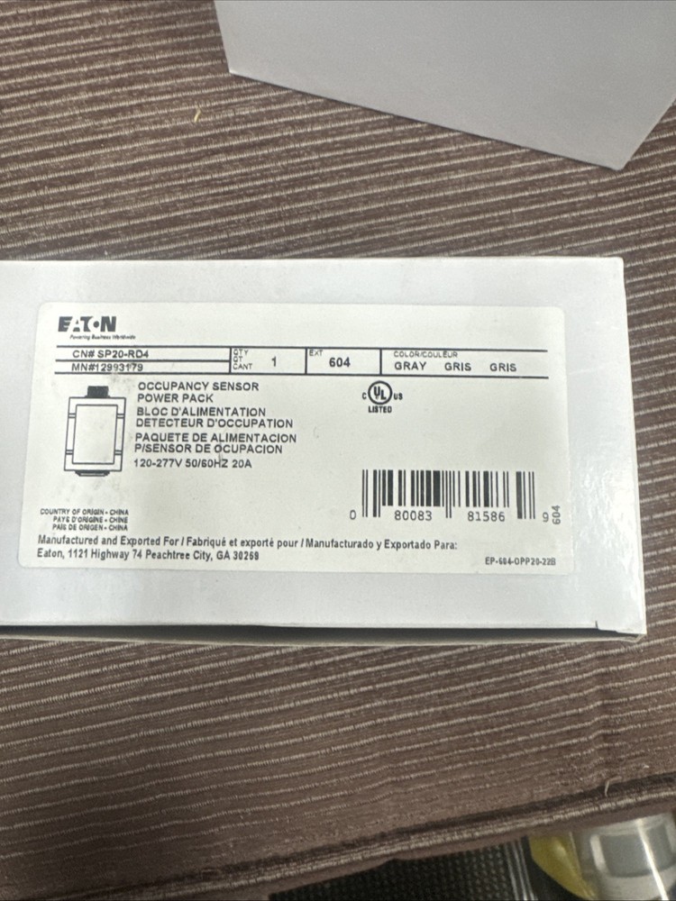 Eaton SP20-RD4 Occupancy Sensor POWER PACK