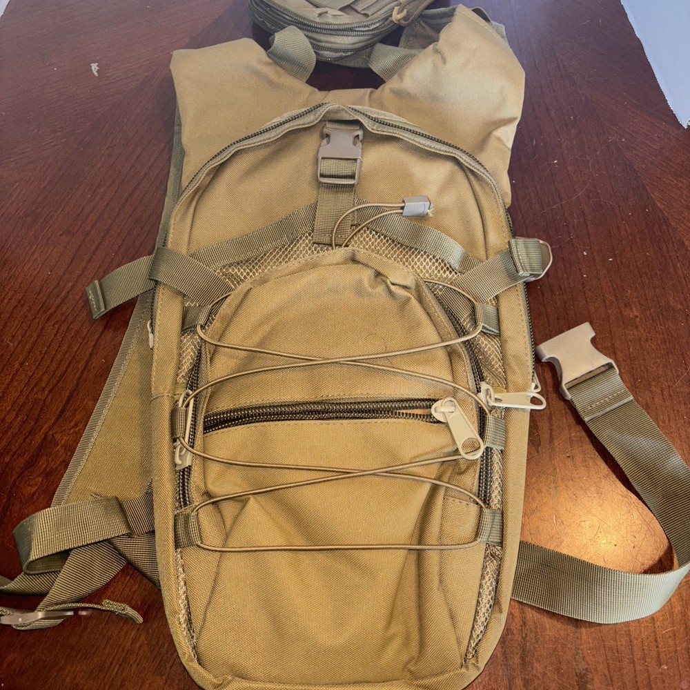 tactical backpack with ammo case All Zippers And Straps Work