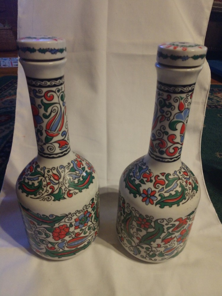 2 Vintage Metaxa liqueur decanters.