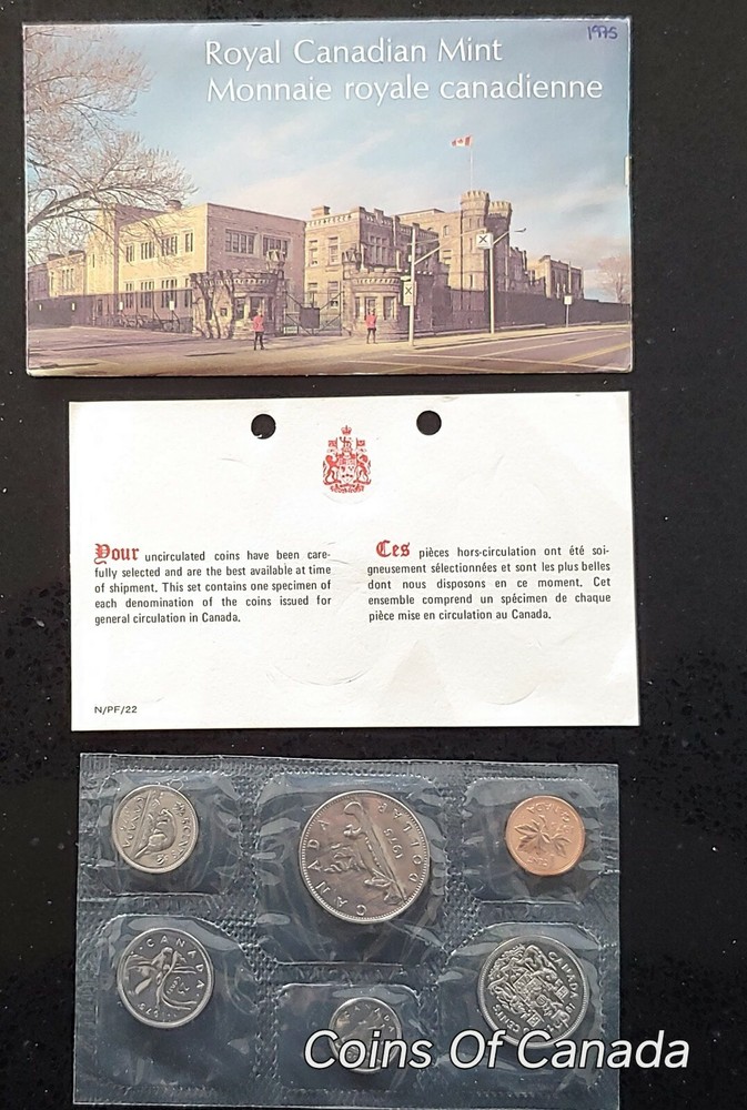 1975 Canada Prooflike 6 Coin Original Set Multiple Sets Available #coinsofcanada