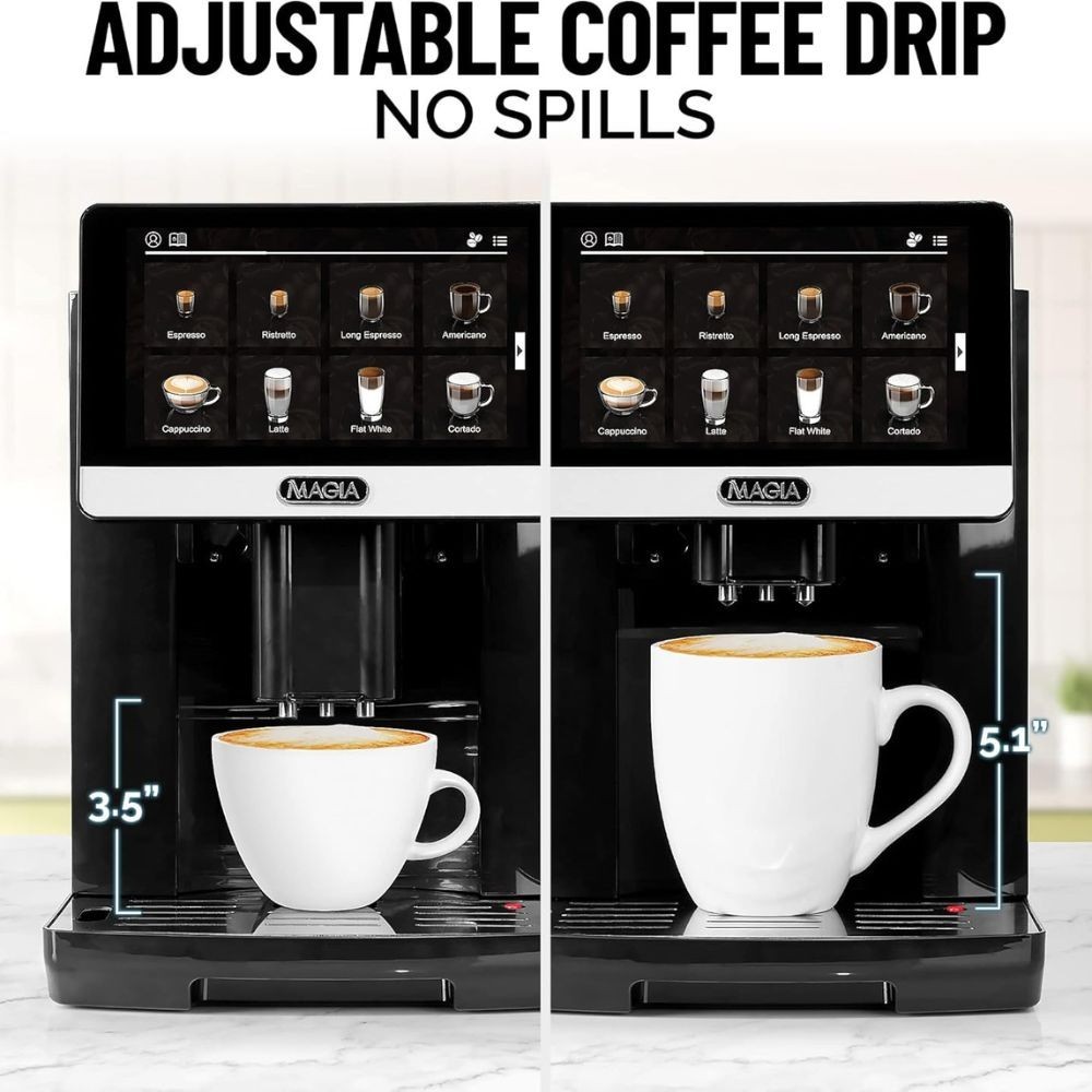 Zulay Kitchen Magia Fully Automatic Espresso Machine With Grinder