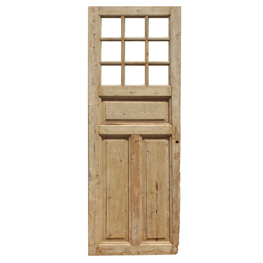 Reclaimed 29” Door with Divided Windows, Antique Doors, NED2387