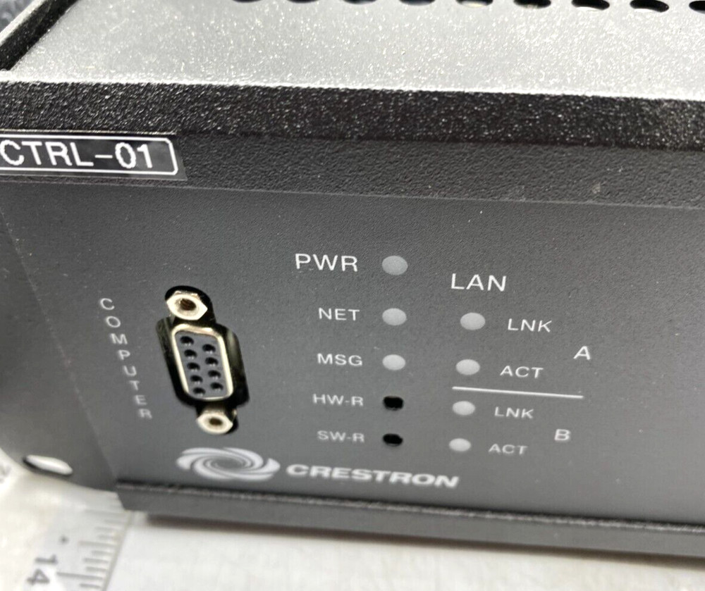 Crestron Audio Video Control Processor W Rack Mount Ears CTRL-01 AV2 Working