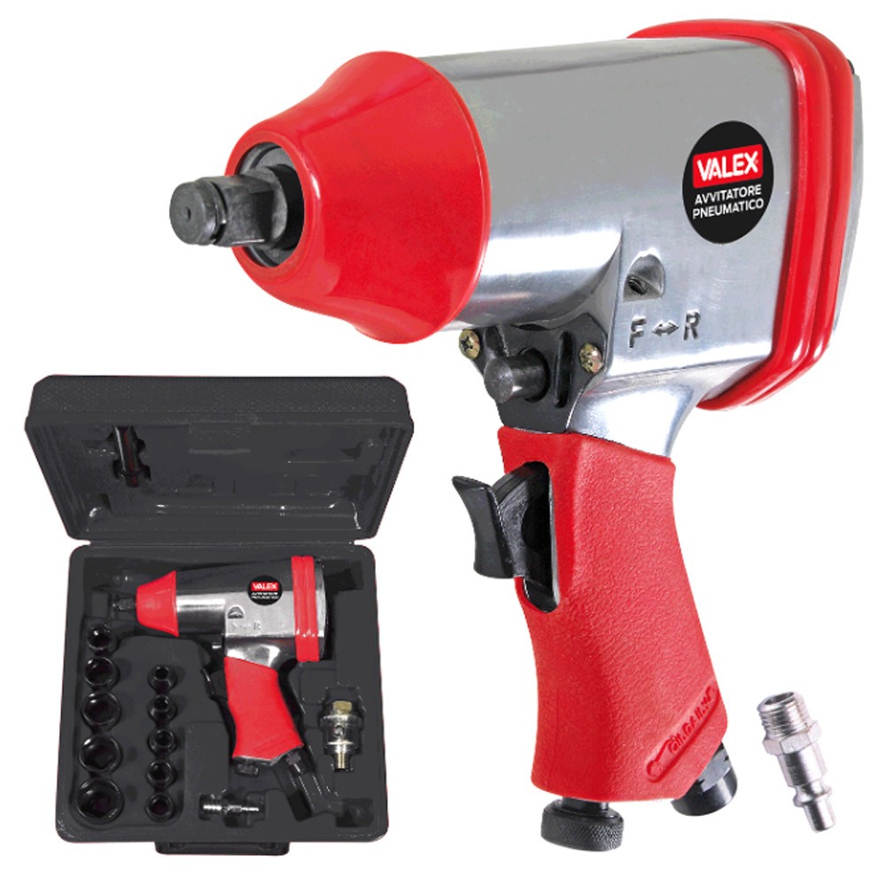 Pneumatic impact wrench 1/2" with sockets Valex