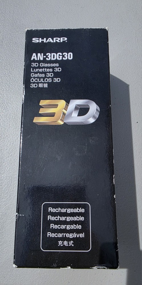 SHARP AN-3DG30 3D Glasses -  New open box