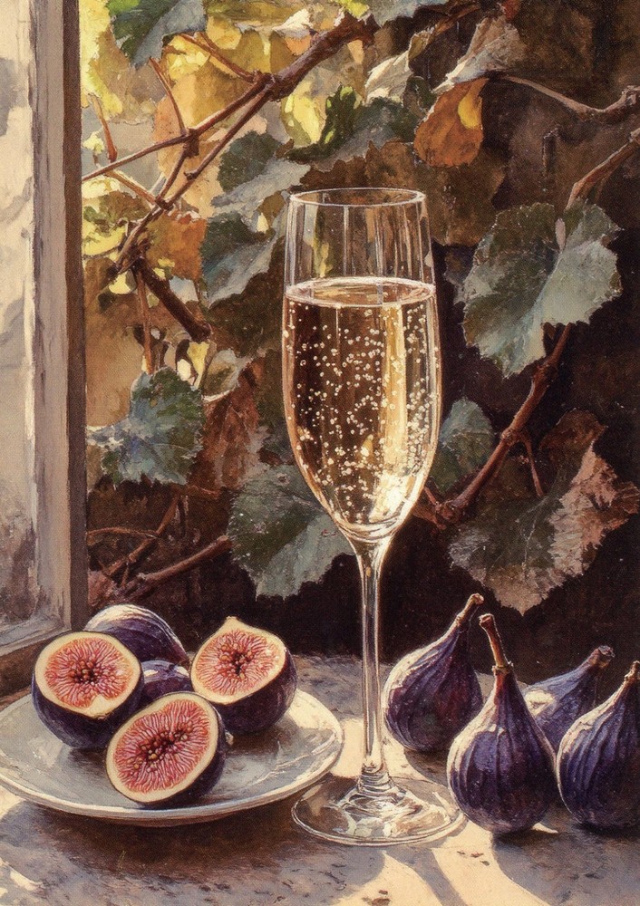 Vintage Winery Handmade Glossy Blank Notecards (10) #0077