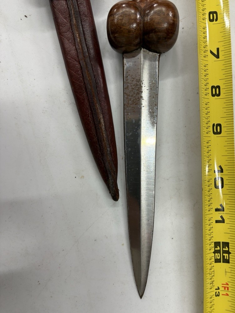 Wood Hilt Bollock Dagger