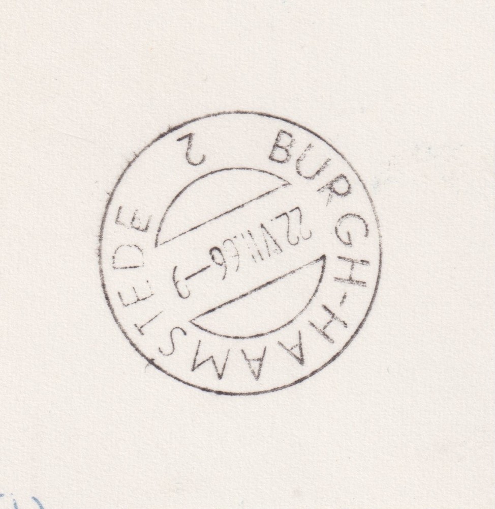 1966 Netherlands Postal History Burgh Haamstede Post Restrant Postcard