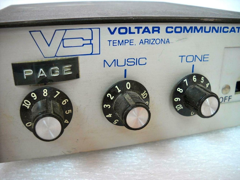 VCI VOLTAR COMMUNICATIONS INC MS-72 PAGE/MUSIC/TONE INTERCOM CONTROL