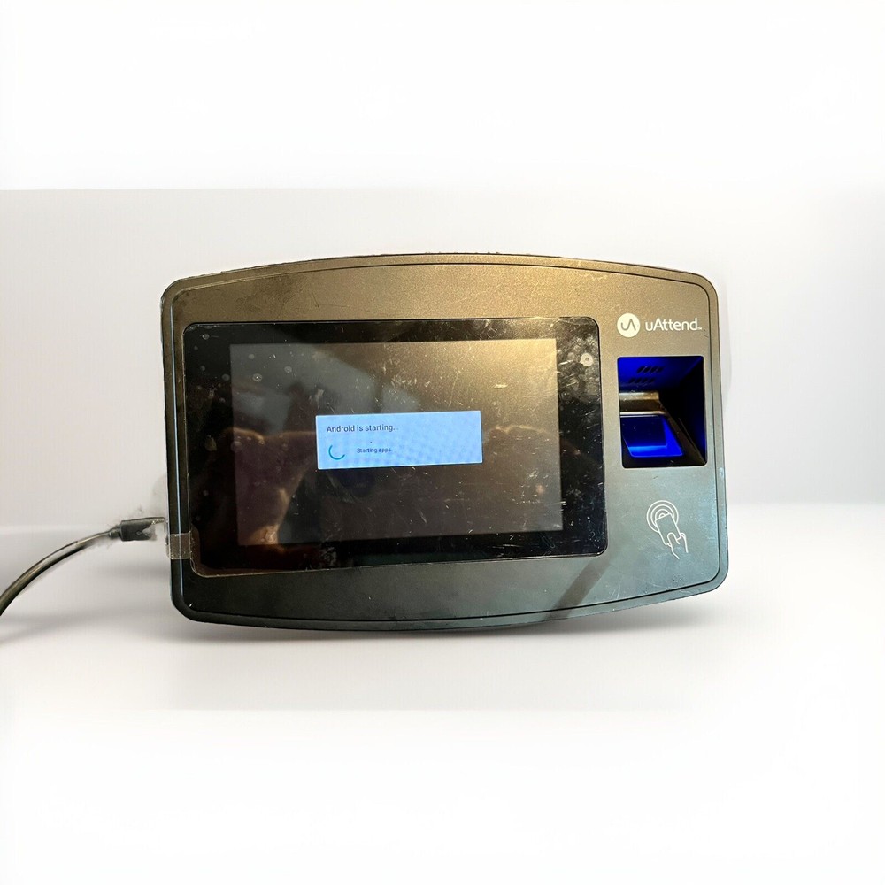 uAttend JR2000 Cloud-Connected Touchscreen Time Clock with Finger Scan, RFID