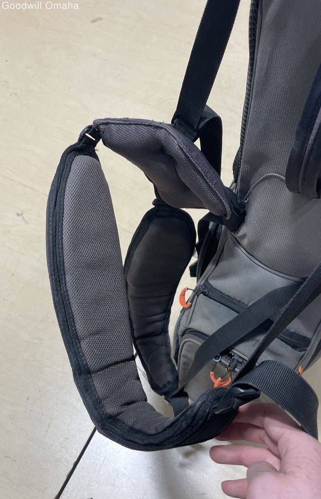 TaylorMade Flextech Lite 4-Way Divider Golf Stand Bag (Grey/Orange) W/ Backstrap