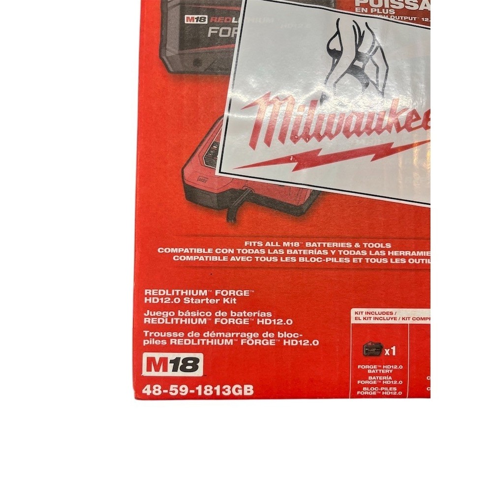 Milwaukee M18 REDLITHIUM FORGE HD12.0 Starter Kit Battery & Rapid