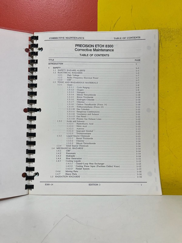 APPLIED MATERIALS 8300 System Corrective Maintenance