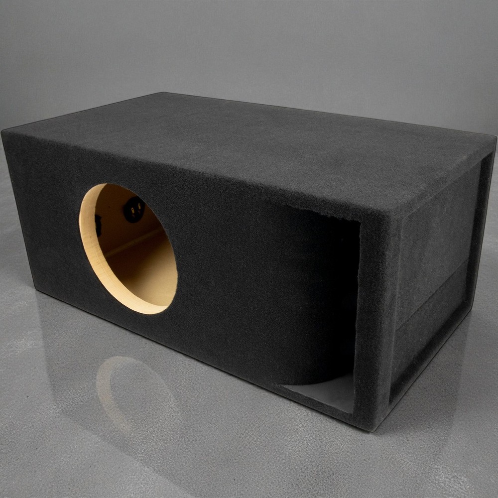 1.8 ft^3 Kerf-Vented Speaker Box Enclosure w/ Double MDF Front for 10” Subwoofer
