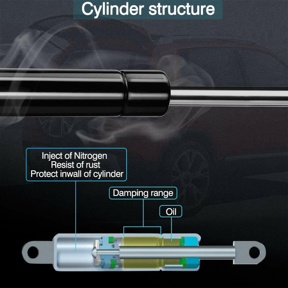 A Pair Hatch Tailgate Lift Support Struts for Trailblazer EXT Envoy XL 2002-2006