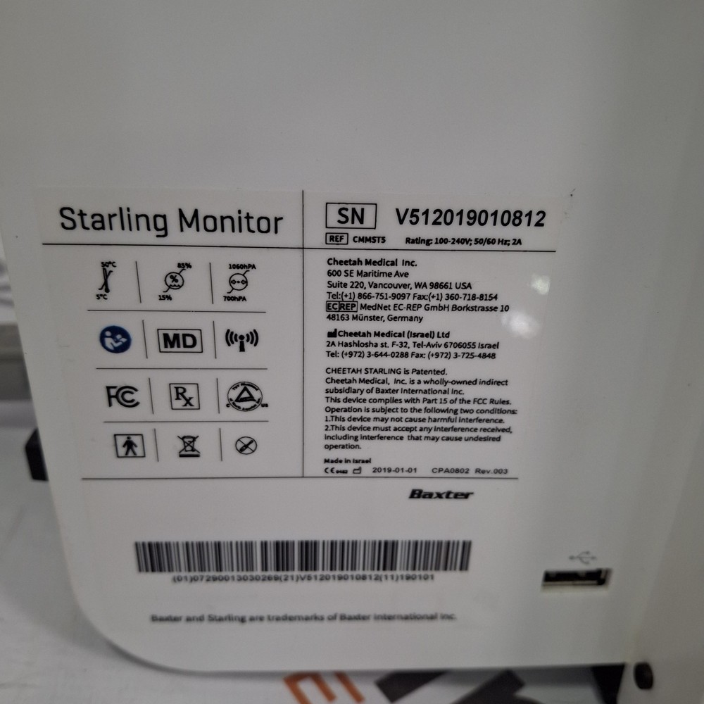 Baxter Starling CMMST5 Monitor