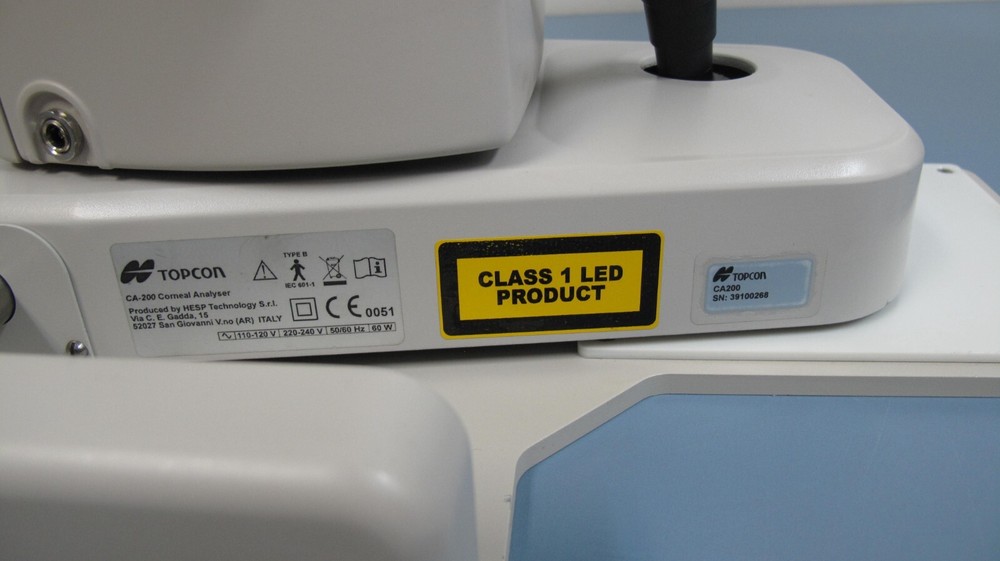 TOPCON CA-200 CORNEAL ANALYZER TOPOGRAPHER (UNTESTED) READ DESCRIPTION