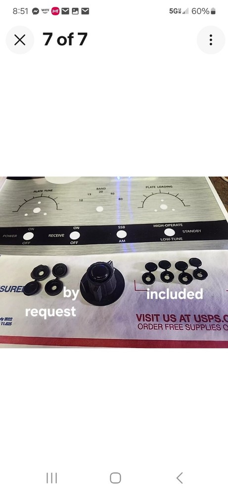 Pride Dx-300 Linear Amplifier Replacement Face Decal Brushed Yellow Gold.
