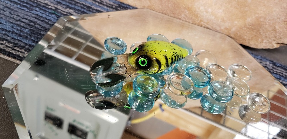 custom painted Wiggle wart crankbait (CRAW)