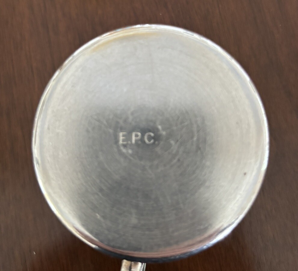 vintage silver baby cup