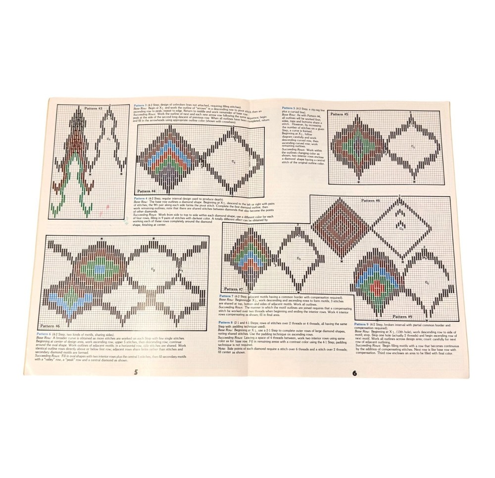 Bargello Basics Ann Meyer Leaflet 104 Leisure Arts 5 Projects 13 Patterns 1977