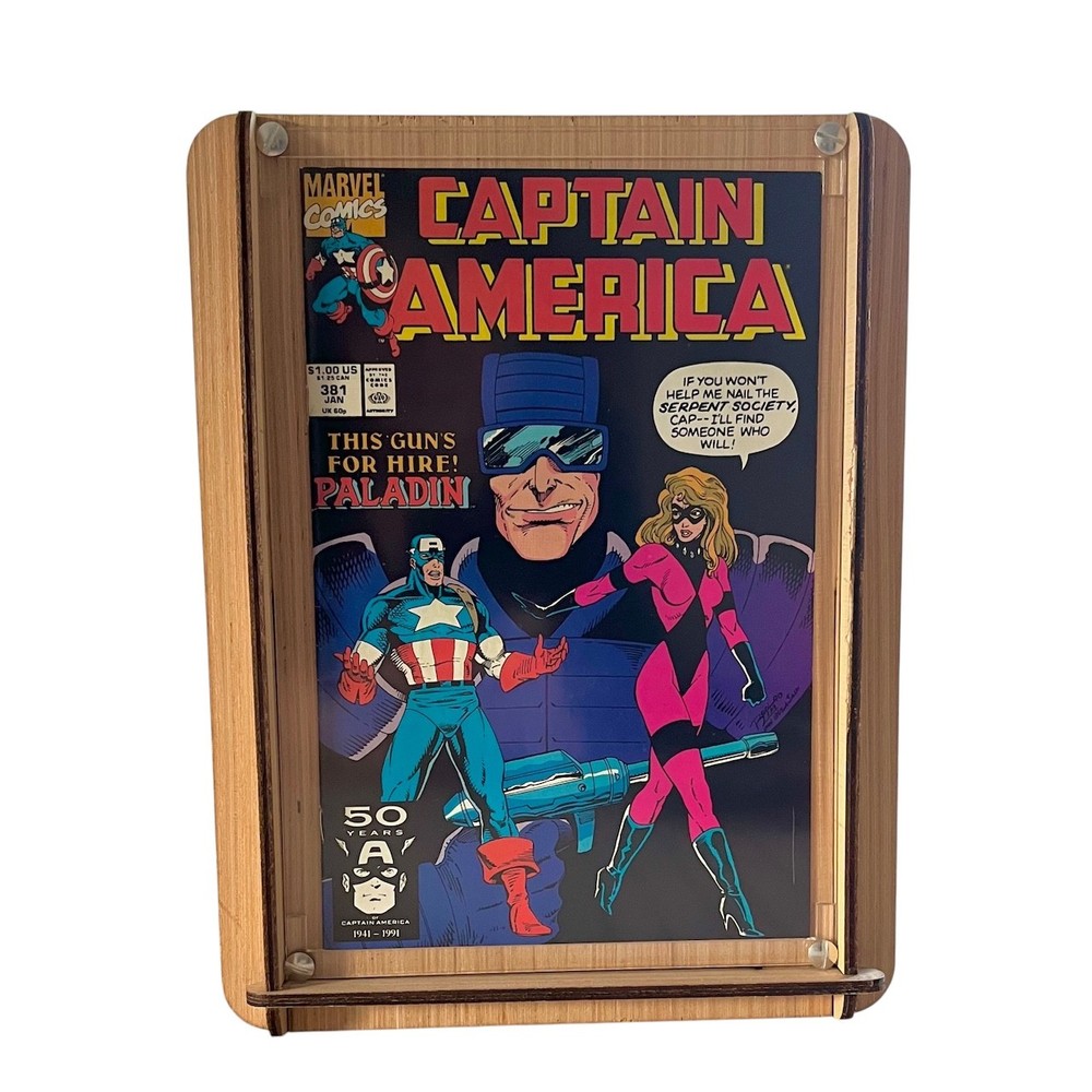 Eco-Friendly Comic Storage/Display Short Box Plus Vintage Captain America Comic